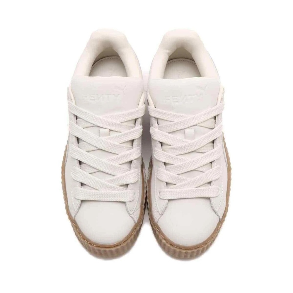 Fenty Puma Creeper Phatty Nubuck Warm White Puma Gold Gum Women’s Size 8.5 - Picture 4 of 12